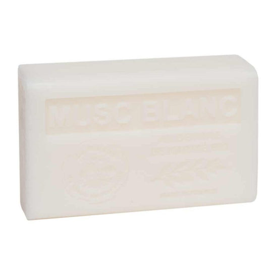 White Musk French Soap with Organic Shea Butter, 125g