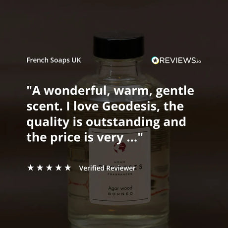 GEODESIS Agar Wood (Oud), Borneo, Reed Diffuser by Geodesis French Soaps UK