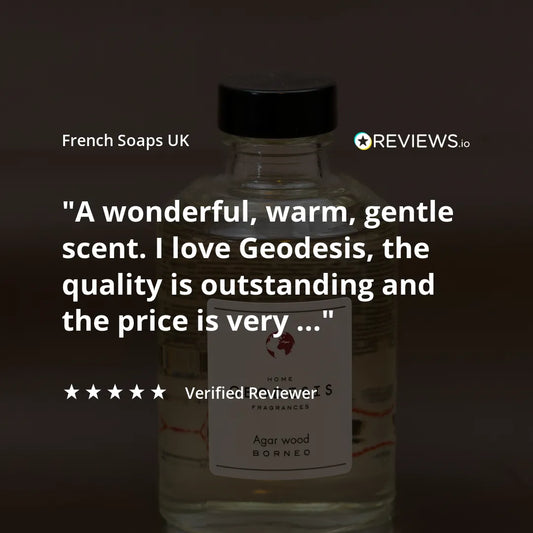 GEODESIS Agar Wood (Oud), Borneo, Reed Diffuser by Geodesis French Soaps UK