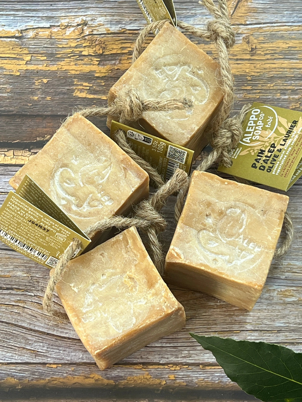 TADÉ PAYS DU LEVANT Aleppo 100g Cube 4 Pack| for all skin types | 4 x 100g French Soaps UK