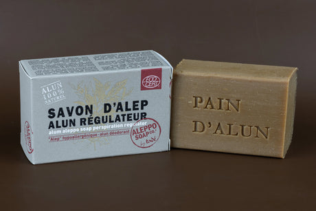 TADÉ PAYS DU LEVANT Aleppo and Alum Deodorising Soap, 150g French Soaps UK