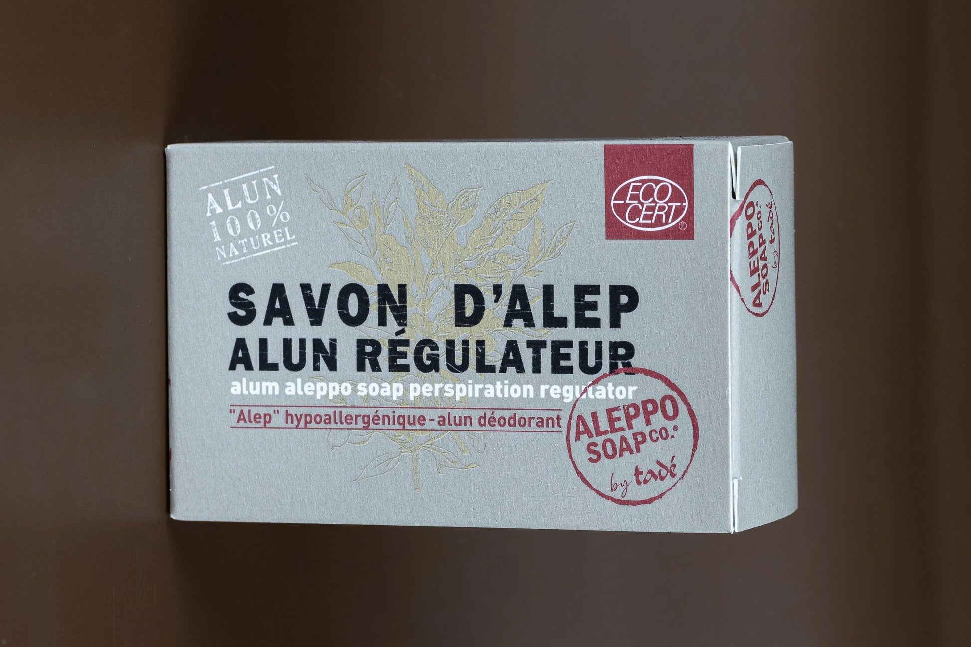 TADÉ PAYS DU LEVANT Aleppo and Alum Deodorising Soap, 150g French Soaps UK