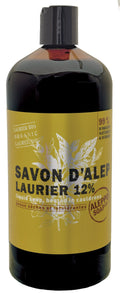 TADÉ PAYS DU LEVANT Aleppo Liquid Soap with 12% Laurel Oil , for Dry and Intolerant Skin | 1ltr French Soaps UK
