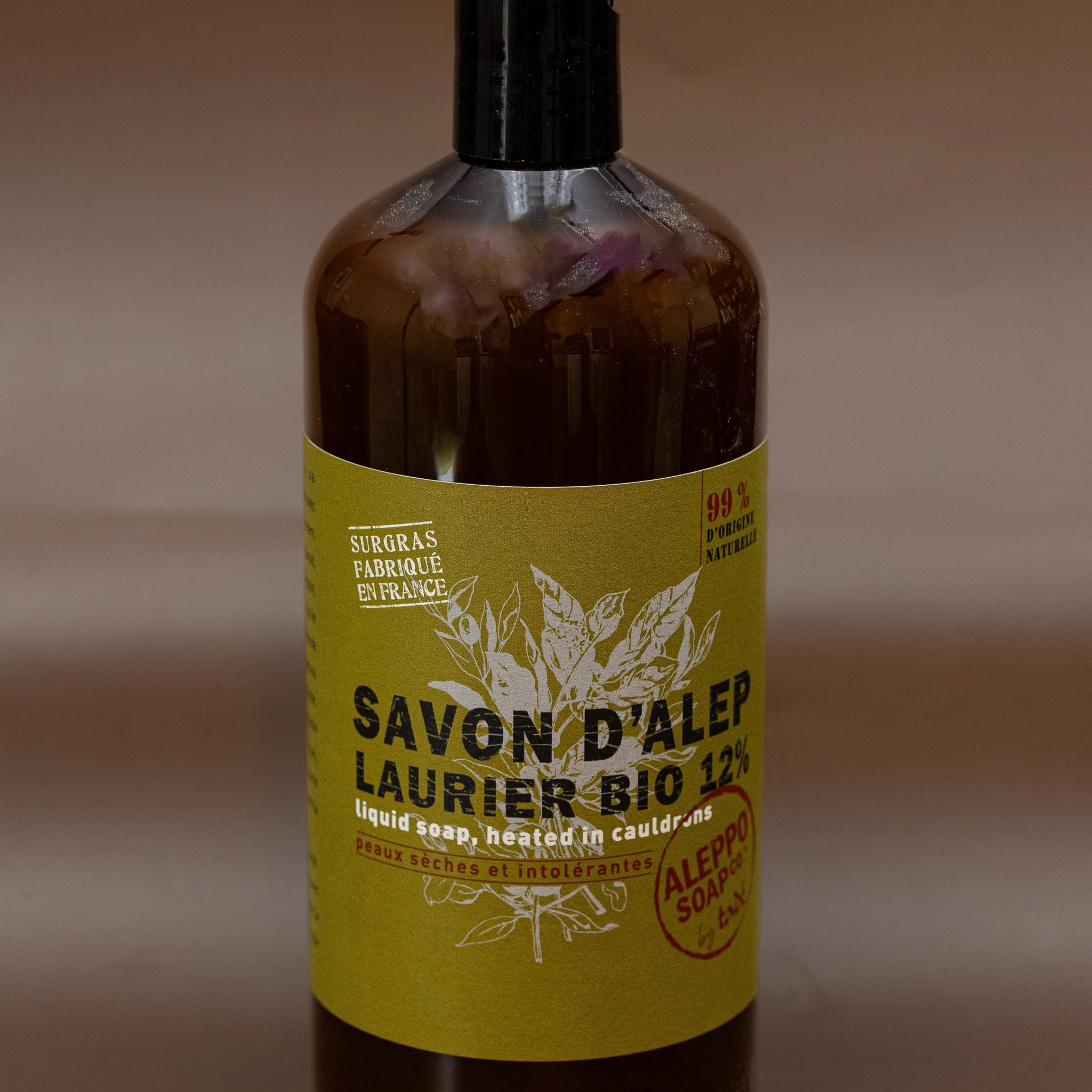 TADÉ PAYS DU LEVANT Aleppo Liquid Soap with 12% Laurel Oil , for Dry and Intolerant Skin | 1ltr French Soaps UK