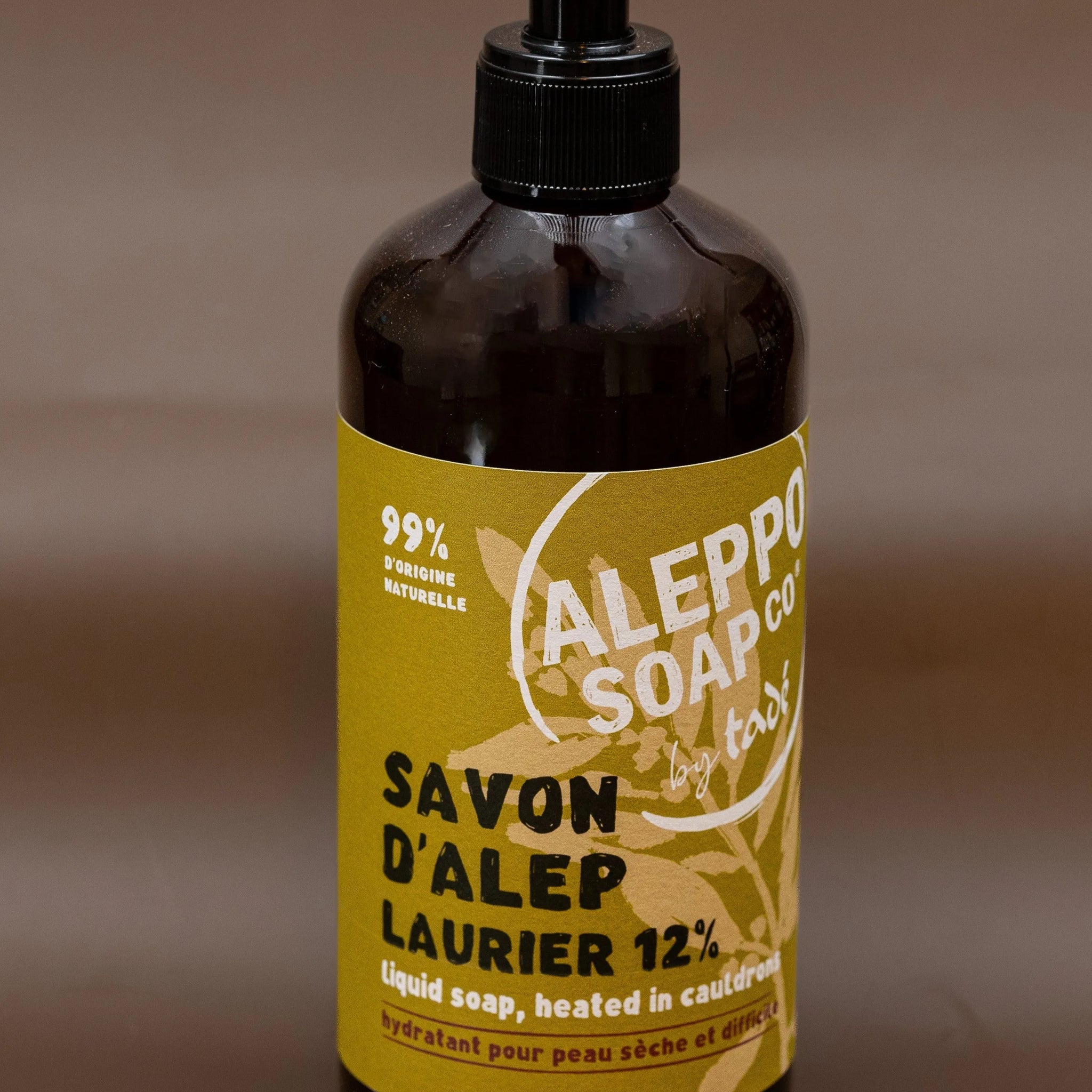 TADÉ PAYS DU LEVANT Aleppo Liquid Soap with 12% Laurel Oil , for Dry and Intolerant Skin | 500ml French Soaps UK