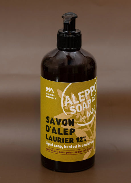 TADÉ PAYS DU LEVANT Aleppo Liquid Soap with 12% Laurel Oil , for Dry and Intolerant Skin | 500ml French Soaps UK