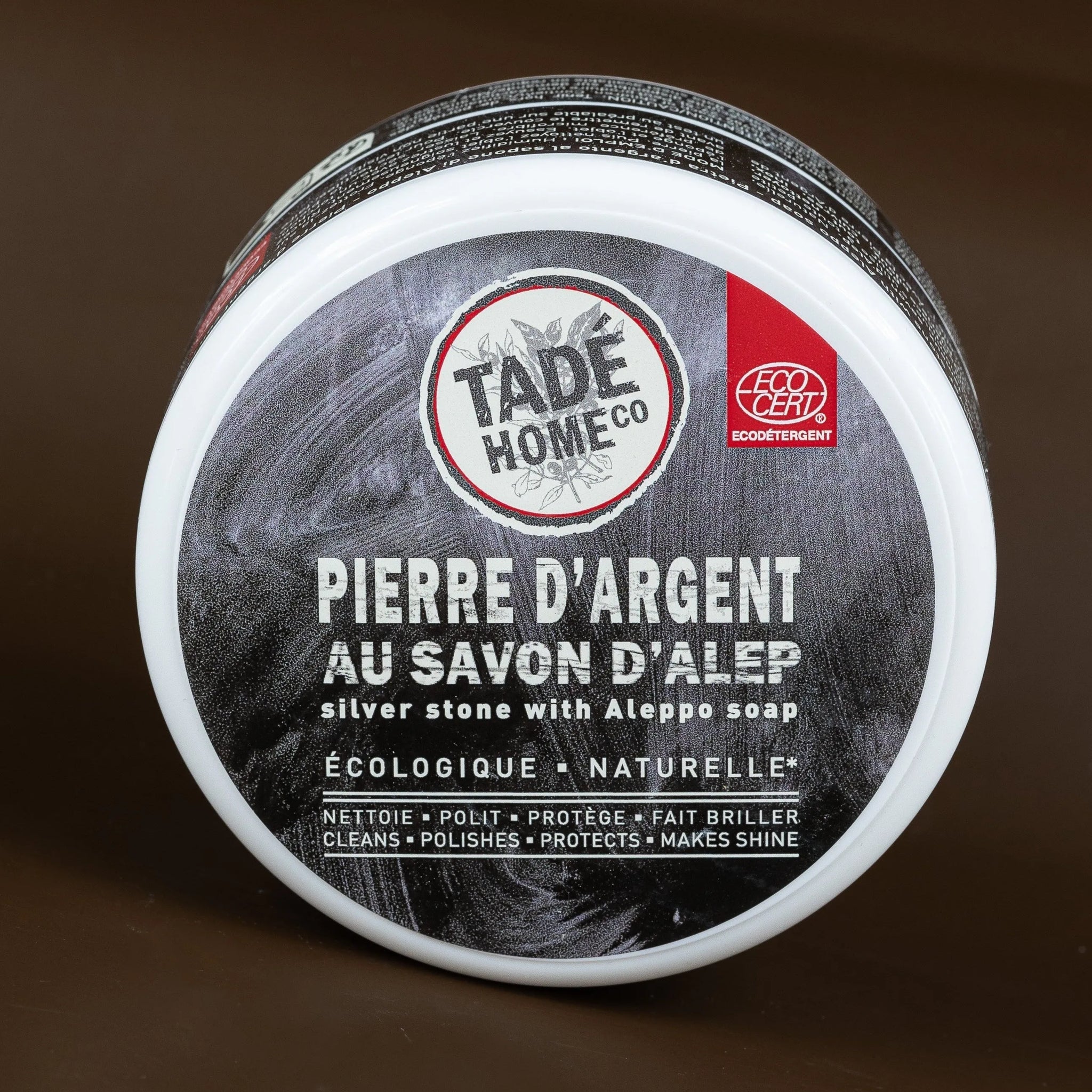 TADÉ PAYS DU LEVANT Aleppo Multipurpose (Pierre D'argent) Cleaner & Sponge, for tough household cleaning | 300g French Soaps UK