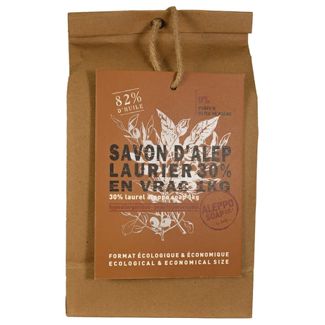 TADÉ PAYS DU LEVANT Aleppo Soap, 30% Laurel Oil | 1kg 4-6 Soaps French Soaps UK
