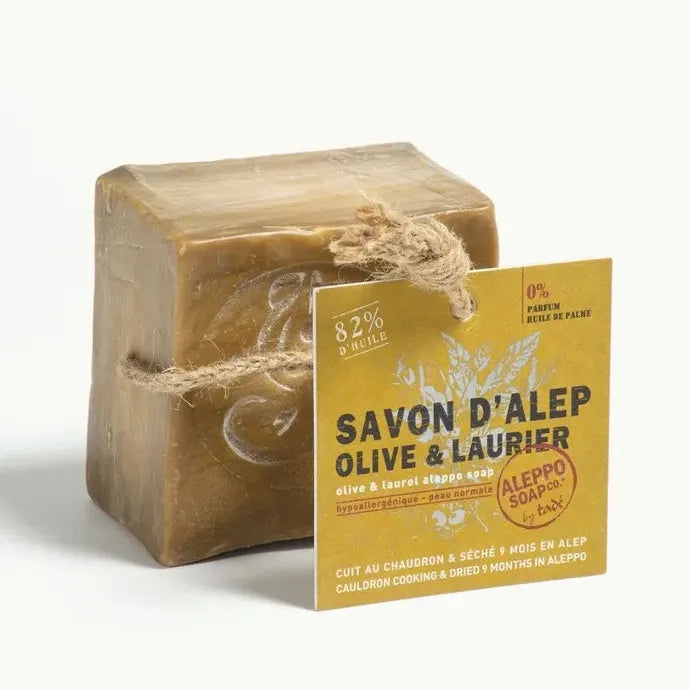 TADÉ PAYS DU LEVANT Aleppo Soap Cube | for all skin types | 100g French Soaps UK