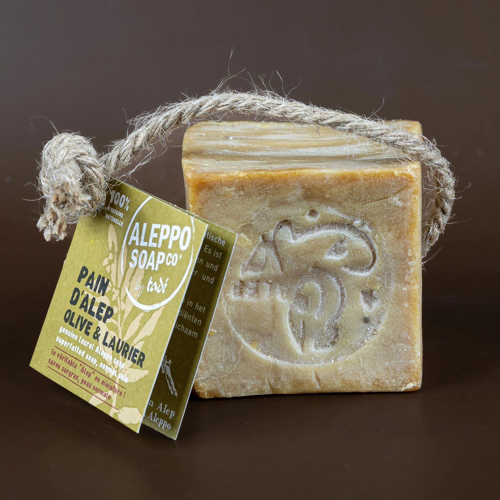 TADÉ PAYS DU LEVANT Aleppo Soap Cube | for all skin types | 100g French Soaps UK