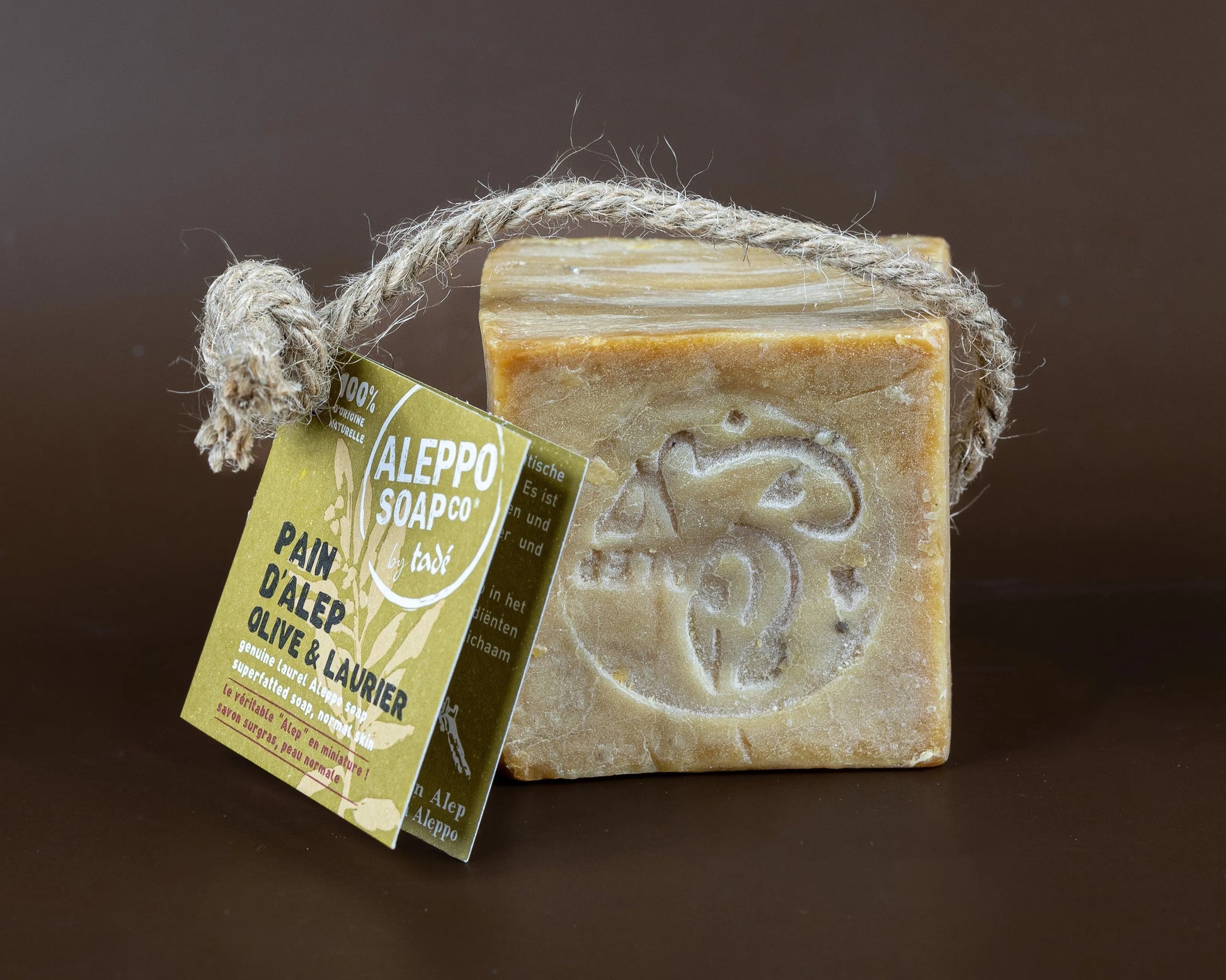 TADÉ PAYS DU LEVANT Aleppo Soap Cube | for all skin types | 100g French Soaps UK