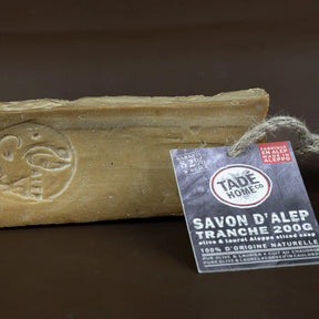 TADÉ PAYS DU LEVANT Aleppo Soap Slice on a Rope | for all skin types | 200G French Soaps UK