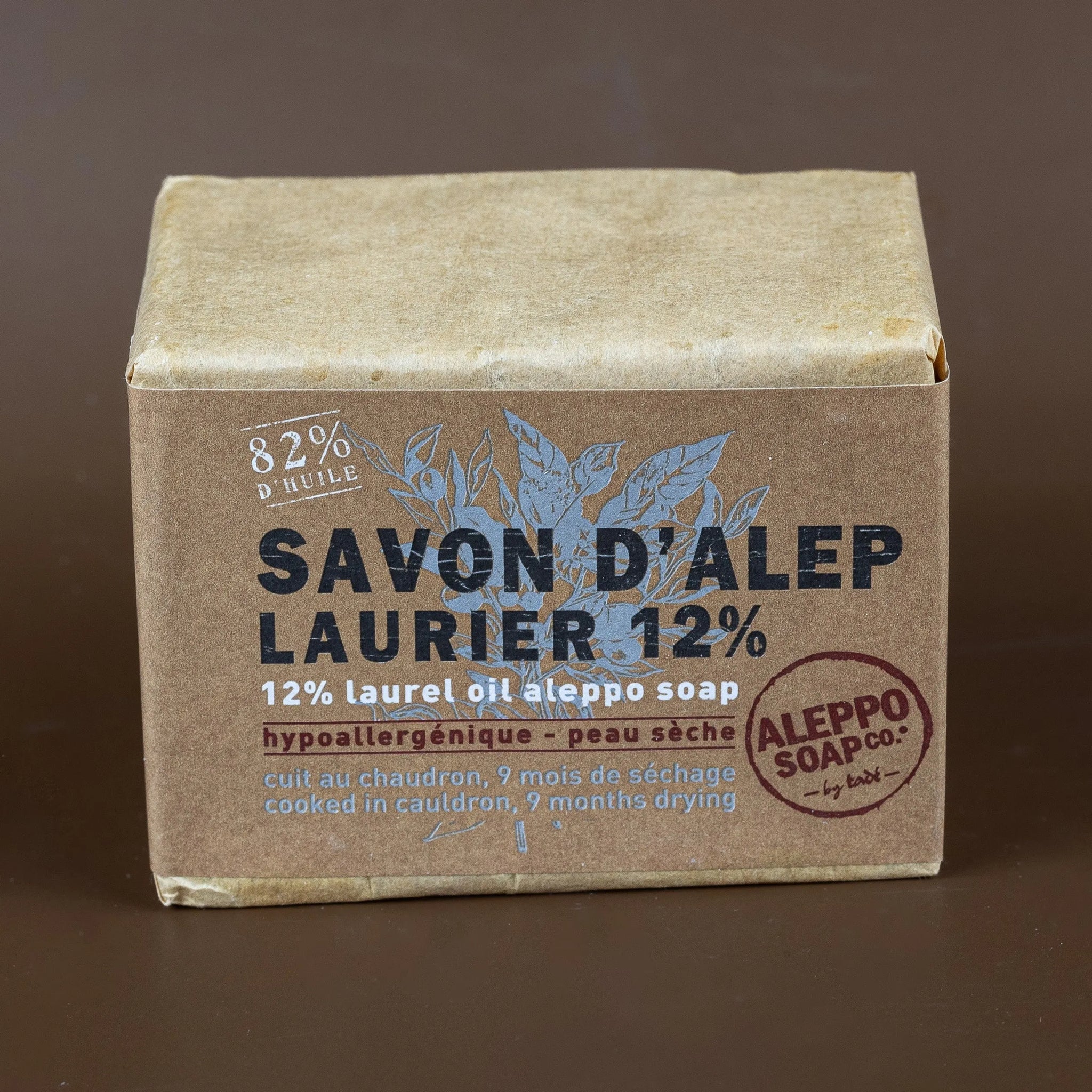 TADÉ PAYS DU LEVANT Aleppo Soap with 12% Laurel Oil | for Dry Skin | 200g French Soaps UK