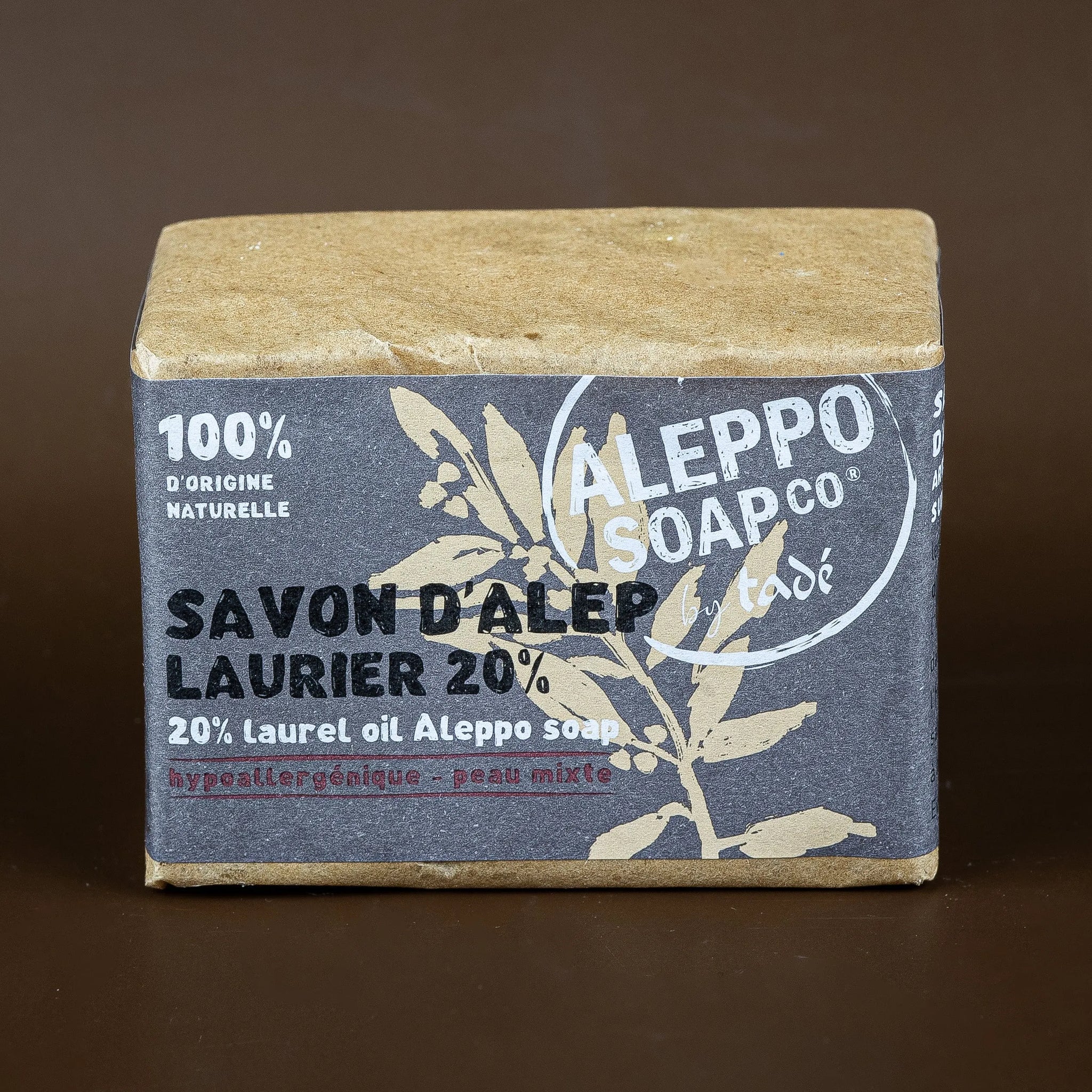 TADÉ PAYS DU LEVANT Aleppo Soap with 20% Laurel Oil | for Sensitive Skin | 200g French Soaps UK
