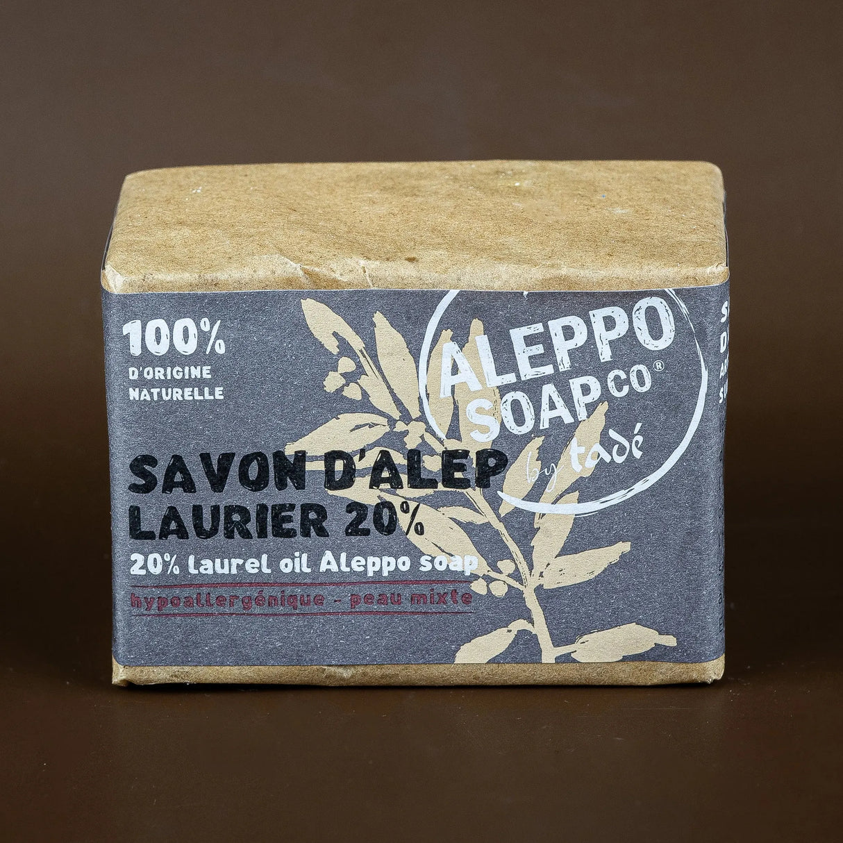 TADÉ PAYS DU LEVANT Aleppo Soap with 20% Laurel Oil | for Sensitive Skin | 200g French Soaps UK