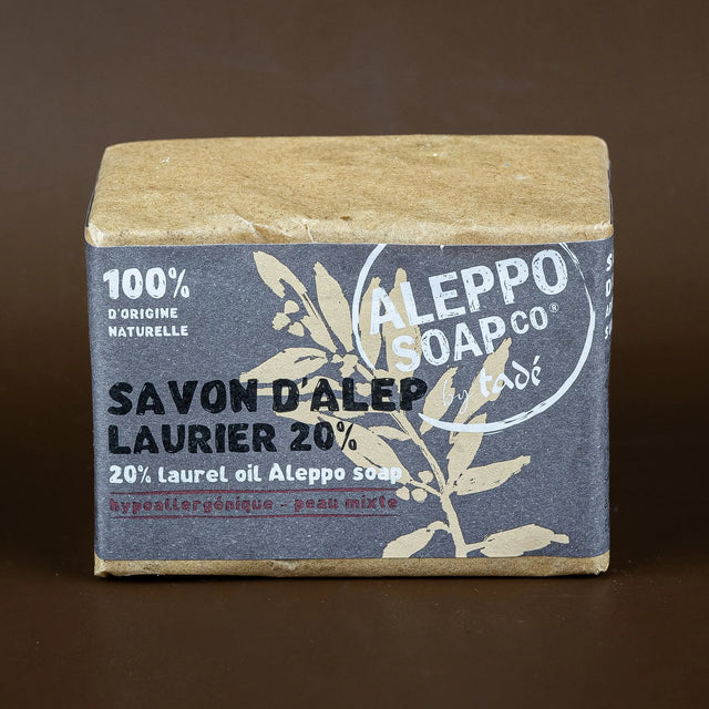 TADÉ PAYS DU LEVANT Aleppo Soap with 20% Laurel Oil | for Sensitive Skin | 200g French Soaps UK