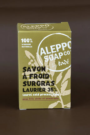 TADÉ PAYS DU LEVANT Aleppo Soap with 35% Laurel Oil, for Very Dry and Intolerant Skin | 150g French Soaps UK