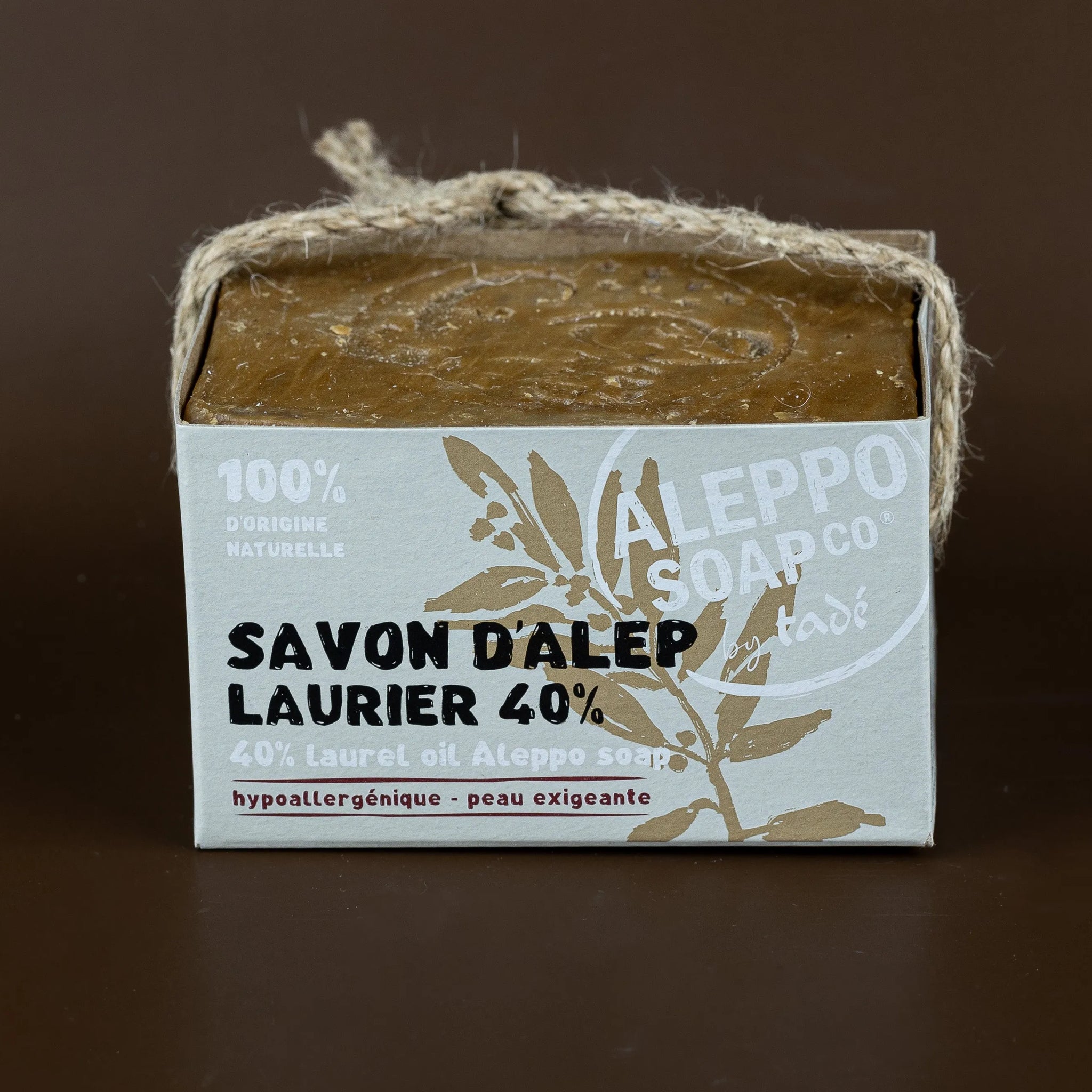 TADÉ PAYS DU LEVANT Aleppo Soap with 40% Laurel Oil | For Very Reactive Skin | 200g French Soaps UK