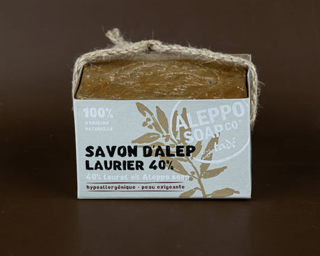 TADÉ PAYS DU LEVANT Aleppo Soap with 40% Laurel Oil | For Very Reactive Skin | 200g French Soaps UK