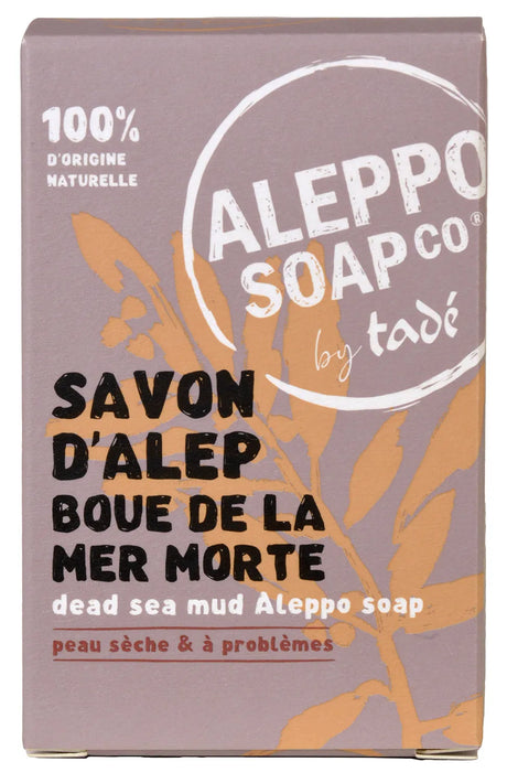 TADÉ PAYS DU LEVANT Aleppo Soap with Dead Sea Mud, for all skin types  | 150g French Soaps UK