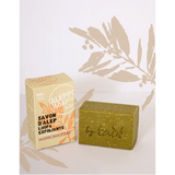 TADÉ PAYS DU LEVANT Aleppo Soap with Natural Loofah Fibres – Exfoliating Olive & Bay Oil Bar |100 g French Soaps UK