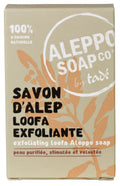 TADÉ PAYS DU LEVANT Aleppo Soap with Natural Loofah Fibres – Exfoliating Olive & Bay Oil Bar |100 g French Soaps UK