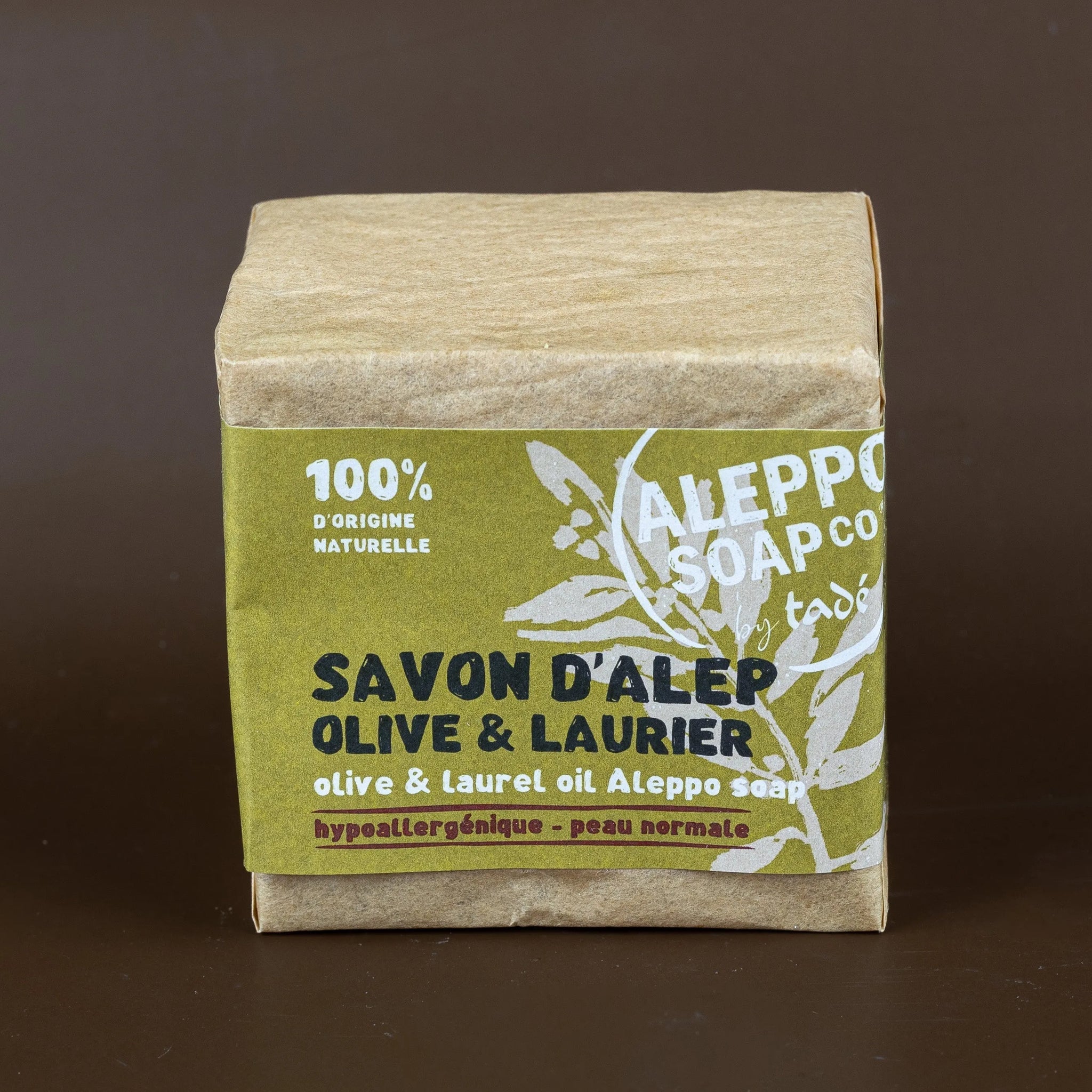 TADÉ PAYS DU LEVANT Aleppo Soap with Olive and Laurel Oils | for Normal Skin | 200g French Soaps UK