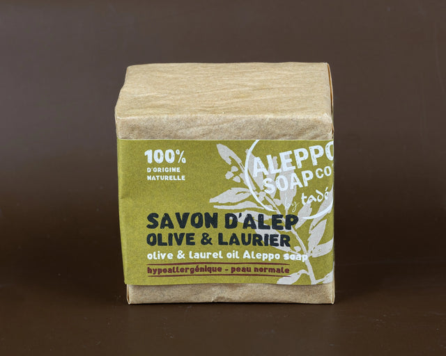 TADÉ PAYS DU LEVANT Aleppo Soap with Olive and Laurel Oils | for Normal Skin | 200g French Soaps UK