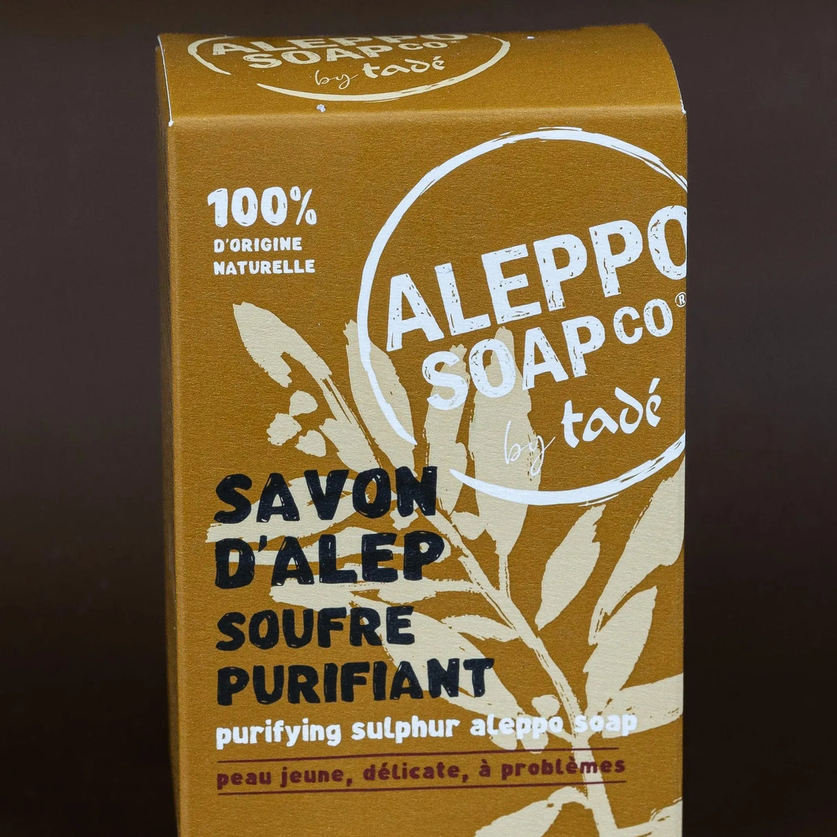 TADÉ PAYS DU LEVANT Aleppo Soap with Sulphur, for young, sensitive & problem Skin | 150g French Soaps UK