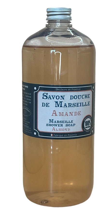 BLEU JAUNE Almond, Marseille Liquid Soap | 1L French Soaps UK