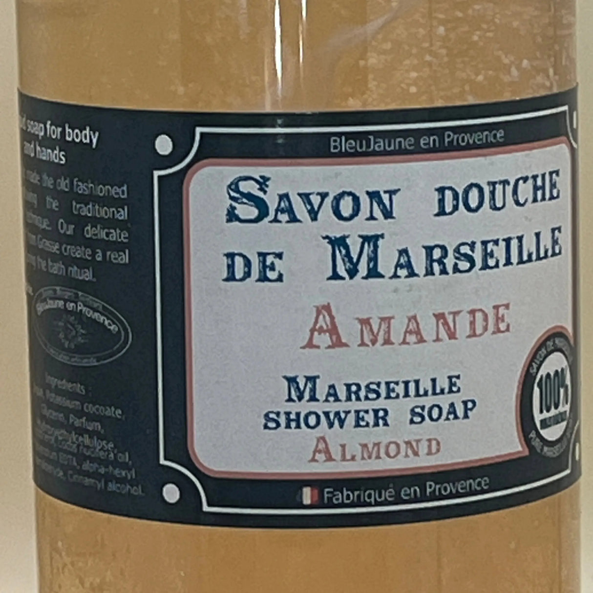 BLEU JAUNE Almond, Marseille Liquid Soap | 250ml French Soaps UK