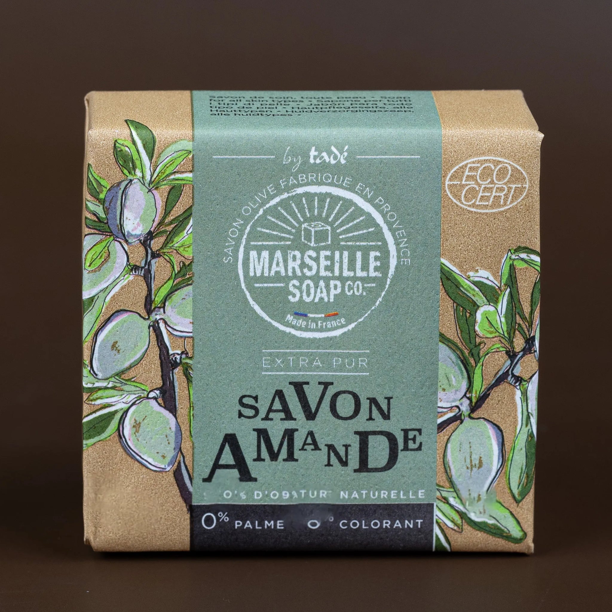 TADÉ PAYS DU LEVANT Almond Marseille Soap with Olive Oil | 100g French Soaps UK