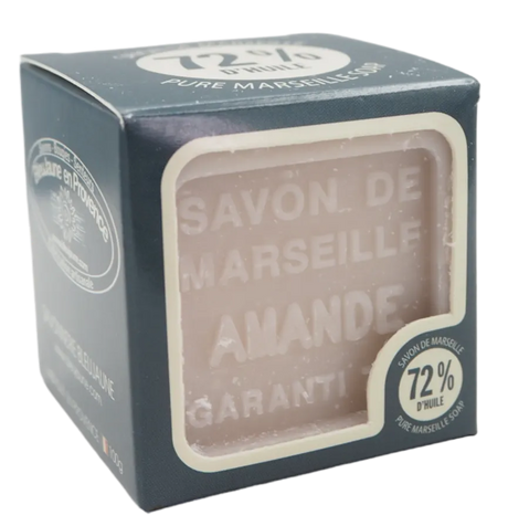 BLEU JAUNE Almond, Shea Butter Marseille Cube | 100g French Soaps UK