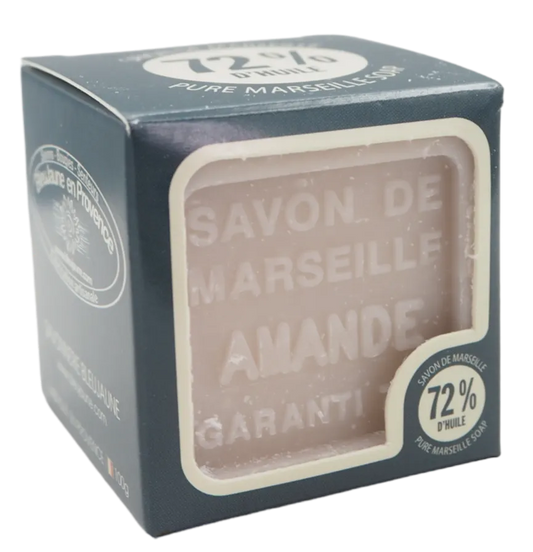 BLEU JAUNE Almond, Shea Butter Marseille Cube | 100g French Soaps UK