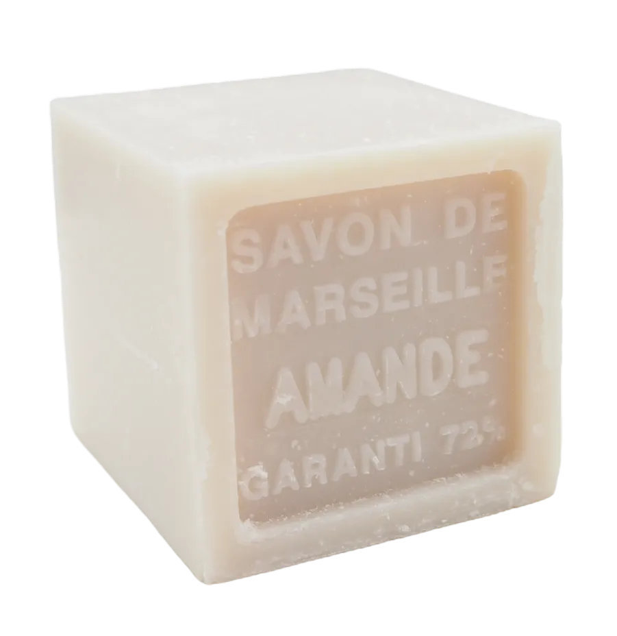 BLEU JAUNE Almond, Shea Butter Marseille Cube | 100g French Soaps UK