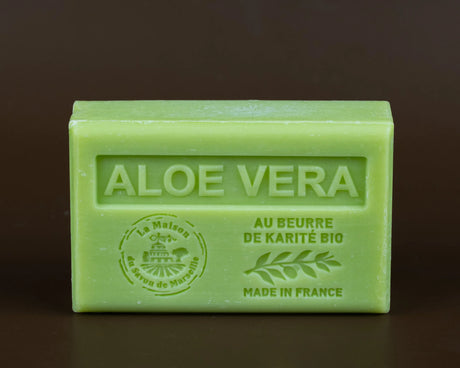 LA MAISON DU SAVON DE MARSEILLE Aloe Vera French Soap with organic Shea Butter 125g French Soaps UK