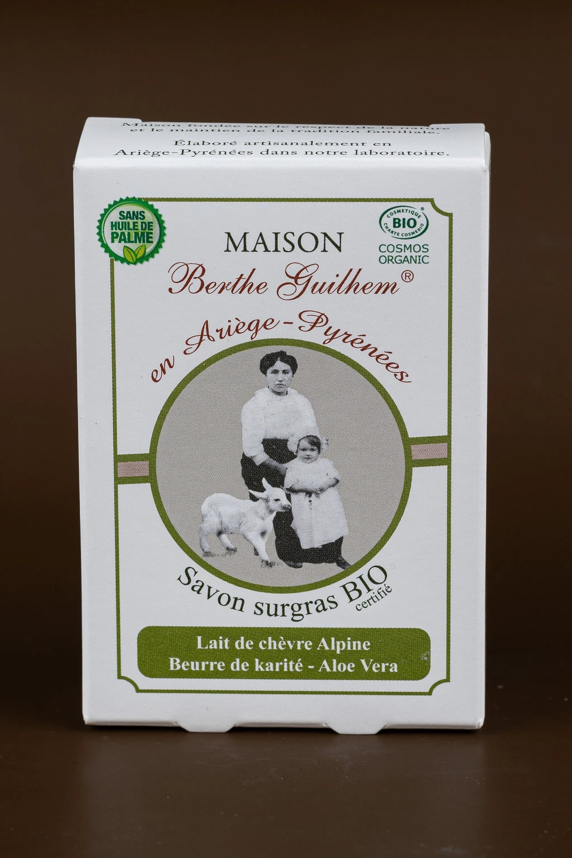 MAISON BERTHE GUILHEM Aloe Vera & Shea Butter  | Organic Alpine Goat's Milk | 100g French Soaps UK