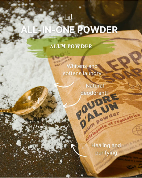 TADÉ PAYS DU LEVANT Alum Powder, for Body & Home | 150g French Soaps UK