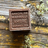 BLEU JAUNE Amber, Shea Butter Marseille Cube | 100g French Soaps UK