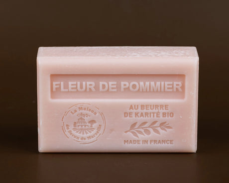 LA MAISON DU SAVON DE MARSEILLE Apple Blossom French Soap with organic Shea Butter 125g French Soaps UK