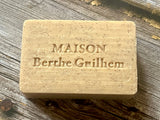 MAISON BERTHE GUILHEM Apricot Kernel (Exfoliating, Gommant) with Apricot & Palmarosa Oils  | Organic Alpine Goat's Milk | 100g French Soaps UK