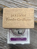 MAISON BERTHE GUILHEM Apricot Kernel (Exfoliating, Gommant) with Apricot & Palmarosa Oils  | Organic Alpine Goat's Milk | 100g French Soaps UK