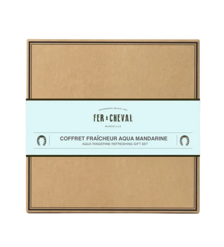 FER A CHEVAL Aqua Mandarin Gift Box French Soaps UK