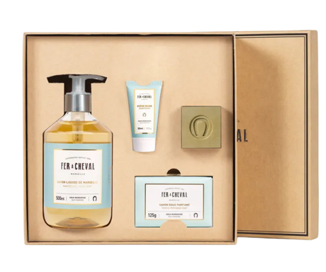 FER A CHEVAL Aqua Mandarin Gift Box French Soaps UK