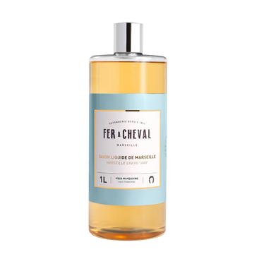 FER A CHEVAL Aqua Mandarine, Marseille Liquid Soap | 1L French Soaps UK
