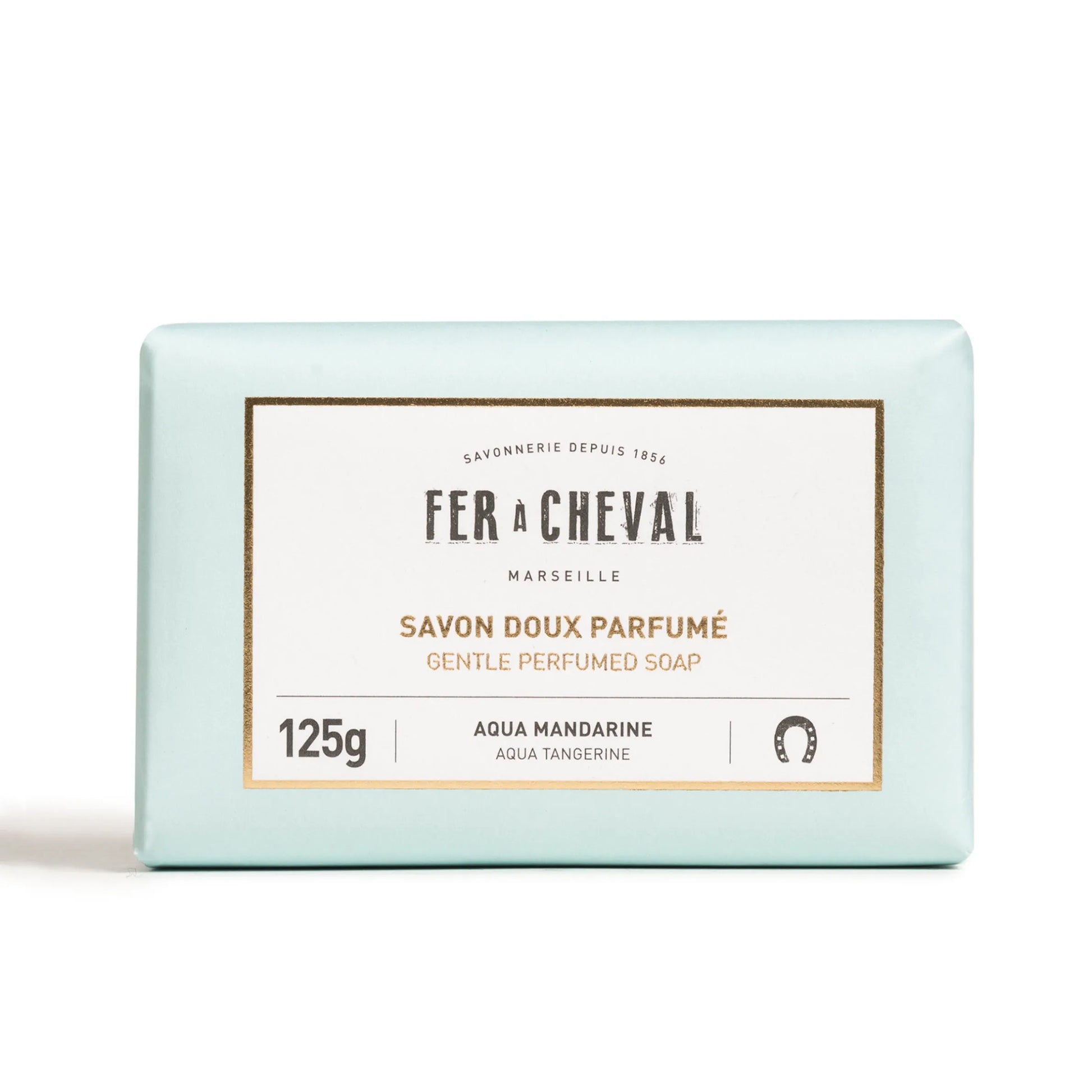 FER A CHEVAL Aqua Manderine, Extra Gentle Fragranced Marseille Soap |125g French Soaps UK