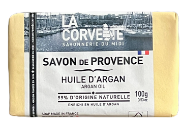 LA CORVETTE Argan enriched, Savon de Provence, 100g French Soaps UK