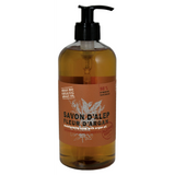TADÉ PAYS DU LEVANT Argan Flower Aleppo Liquid Soap, 12% Laurel Oil enriched with Argan Oil, for Normal, Delicate or Fragile Skin | 500ml French Soaps UK