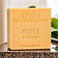 LE CHATELARD 1802 Argan Oil enriched Marseille Soap, 72% Coconut, Olive and Almond Oil, 100g |  PALM FREE French Soaps UK
