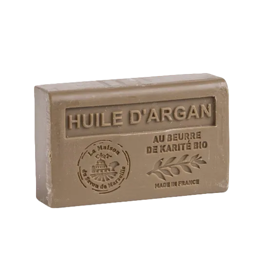 LA MAISON DU SAVON DE MARSEILLE Argan Oil French Soap with Organic Shea Butter, 125g French Soaps UK
